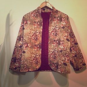 Vintage floral quilted jacket 🦌📜🪔🏹